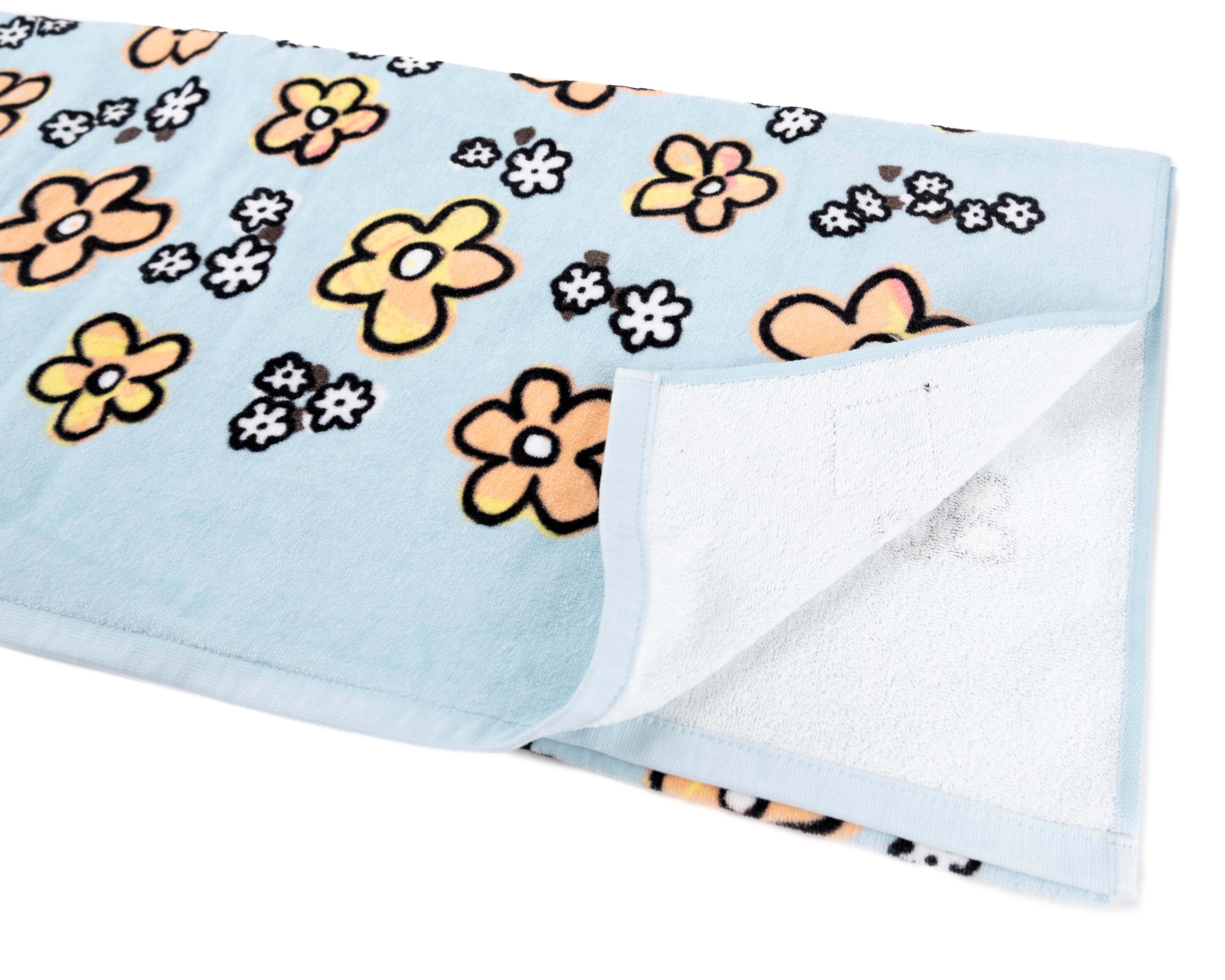 Glaboe Script Lucy Printed Towel - Stormy