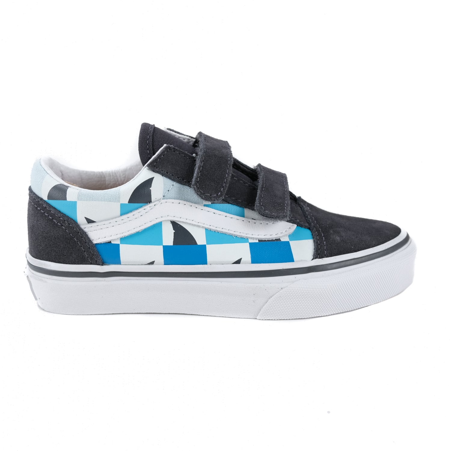 Youth Old Skool V - (Glow Checkerboard Sharks)