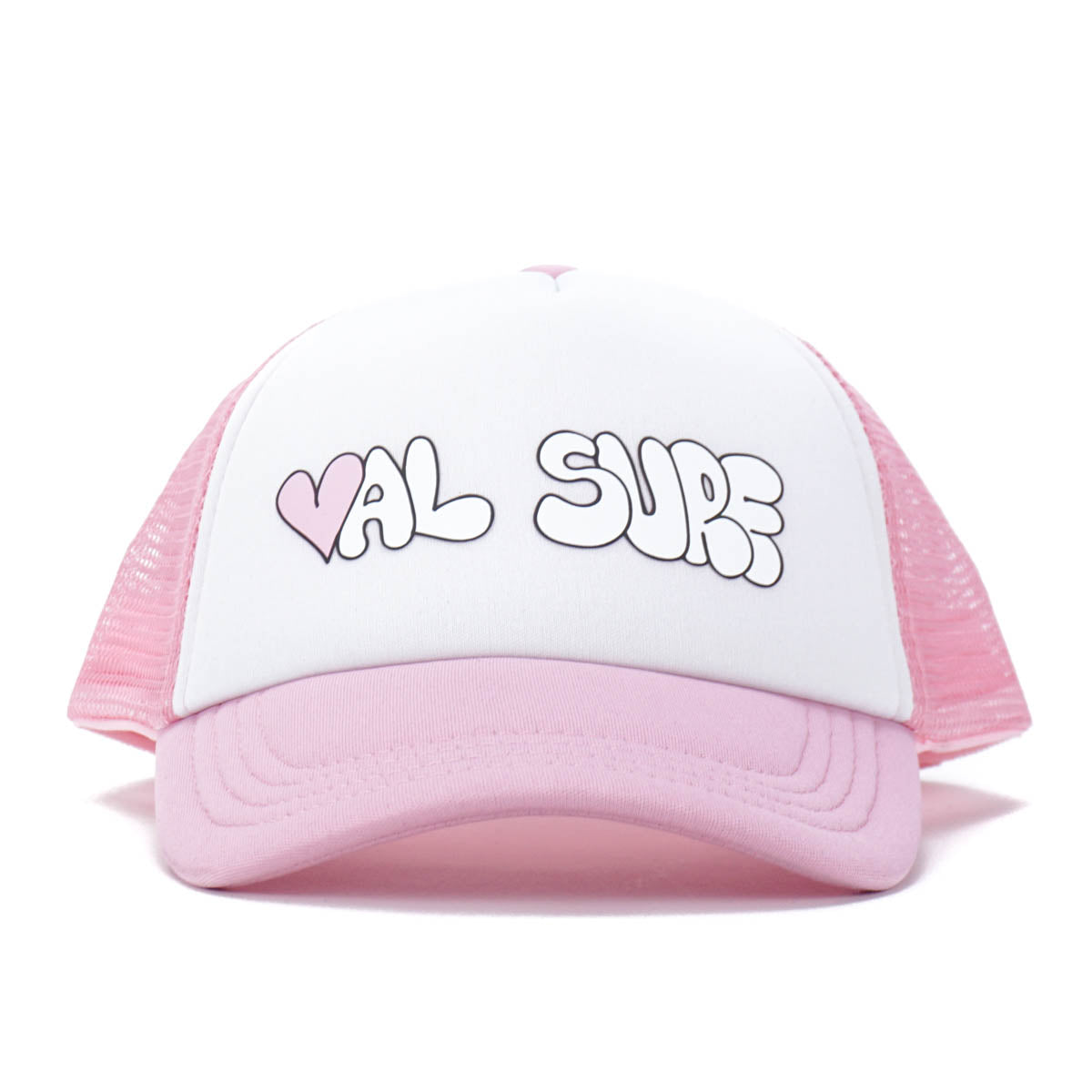Heart Logo Youth Hat - Pink / White