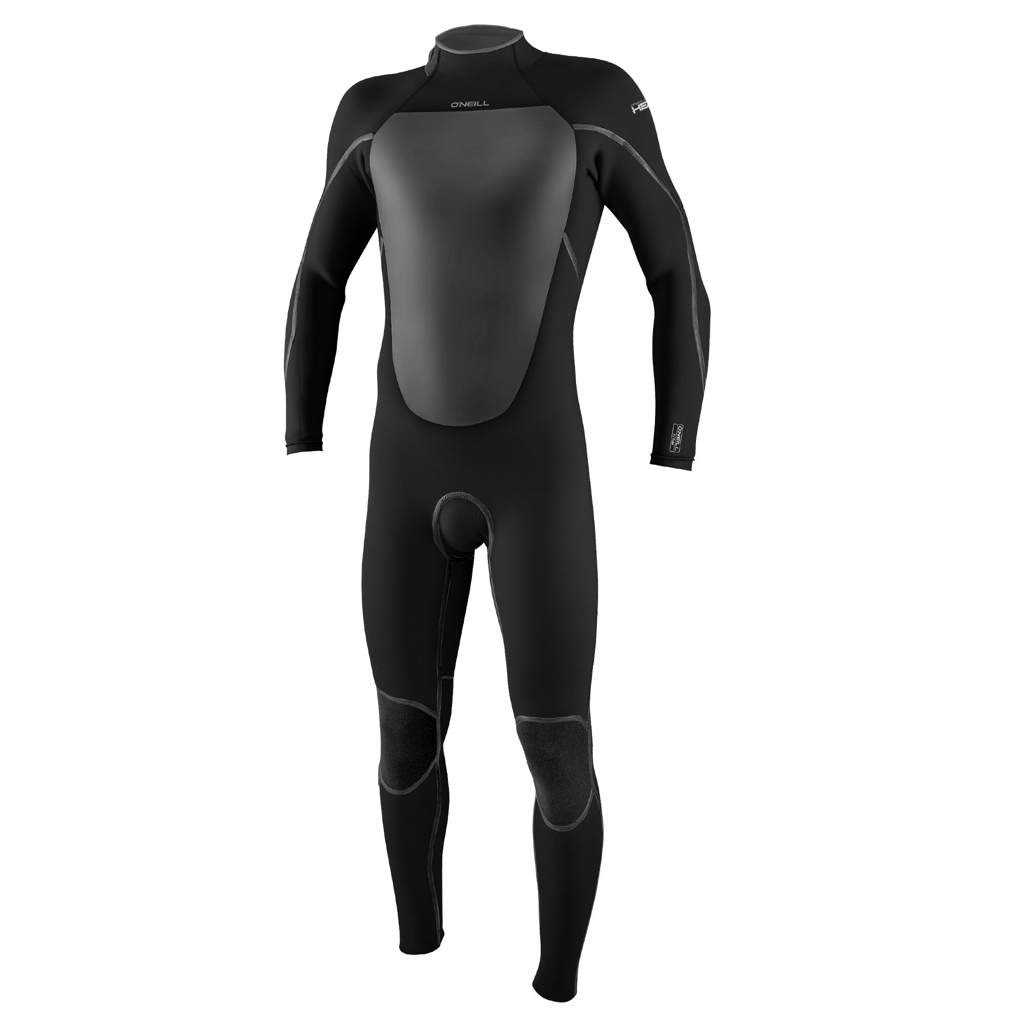 Heat 3/2mm Back Zip Full Wetsuit - Black
