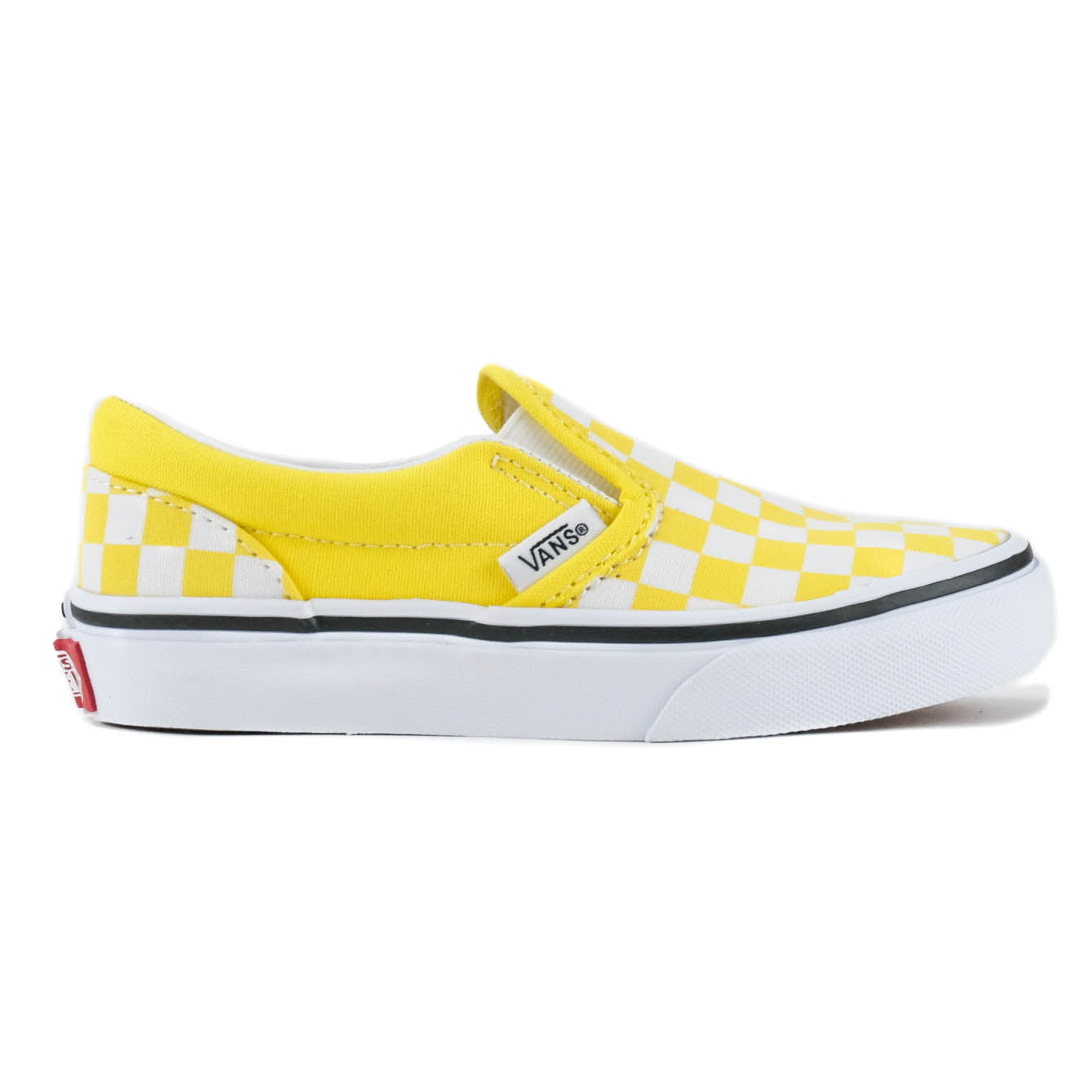 Youth Classic Slip-On - (Checkerboard) Blazing Yellow/ True White