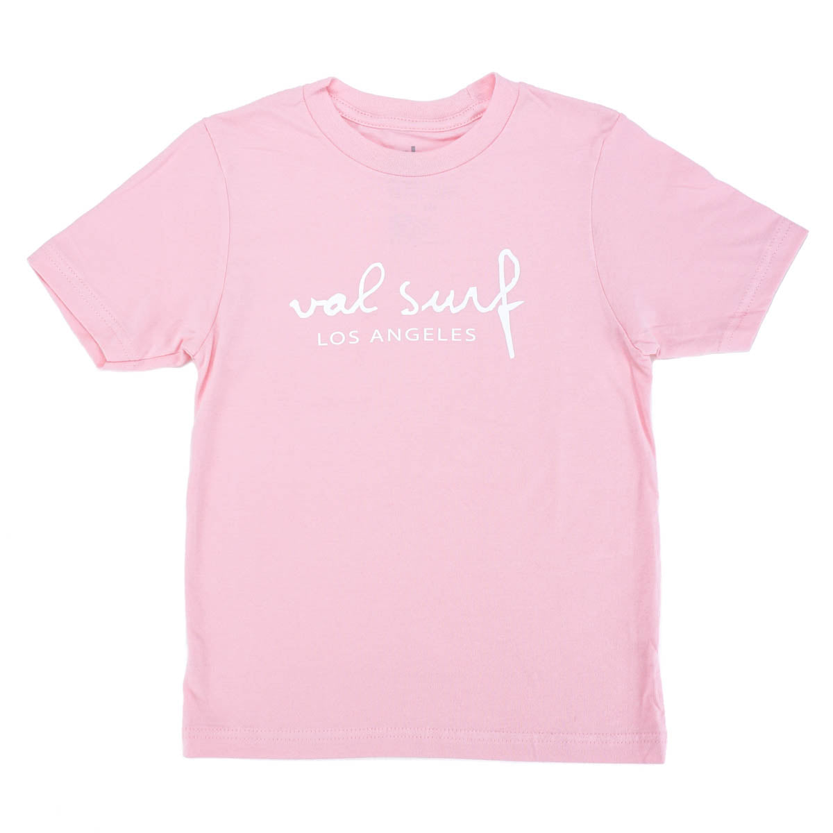 Girls Cursive Logo S/S Tee - Light Pink