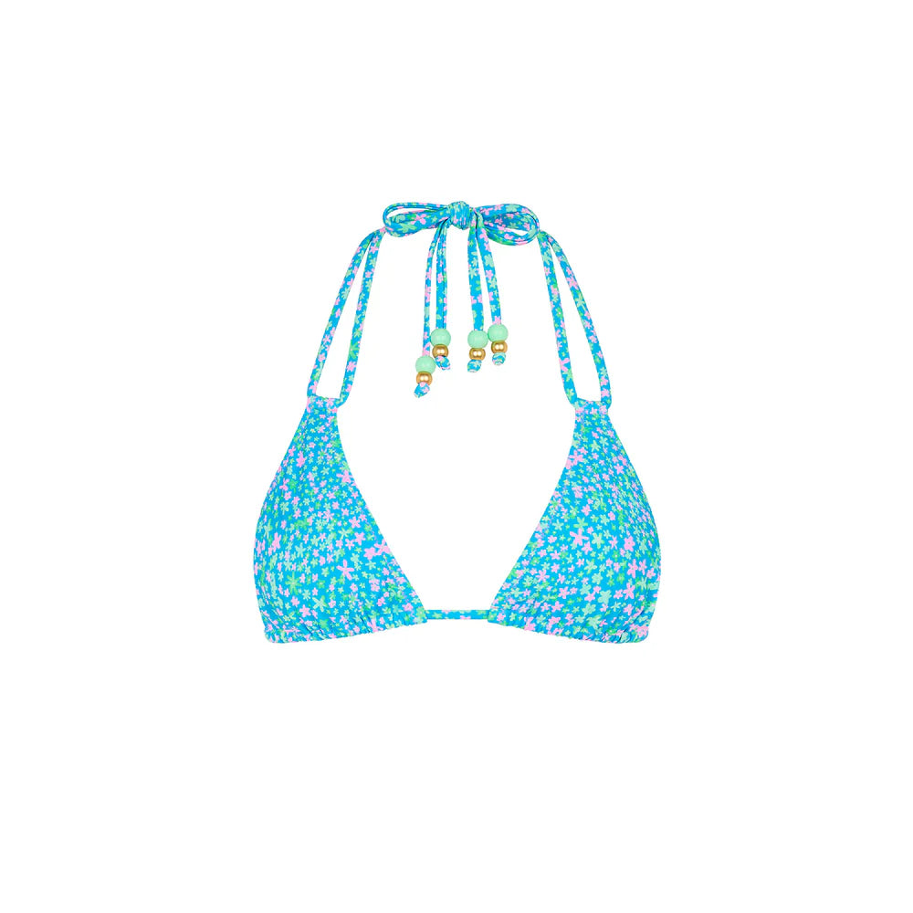 Womens Halter Bralette Bikini Top - Ocean Kisses