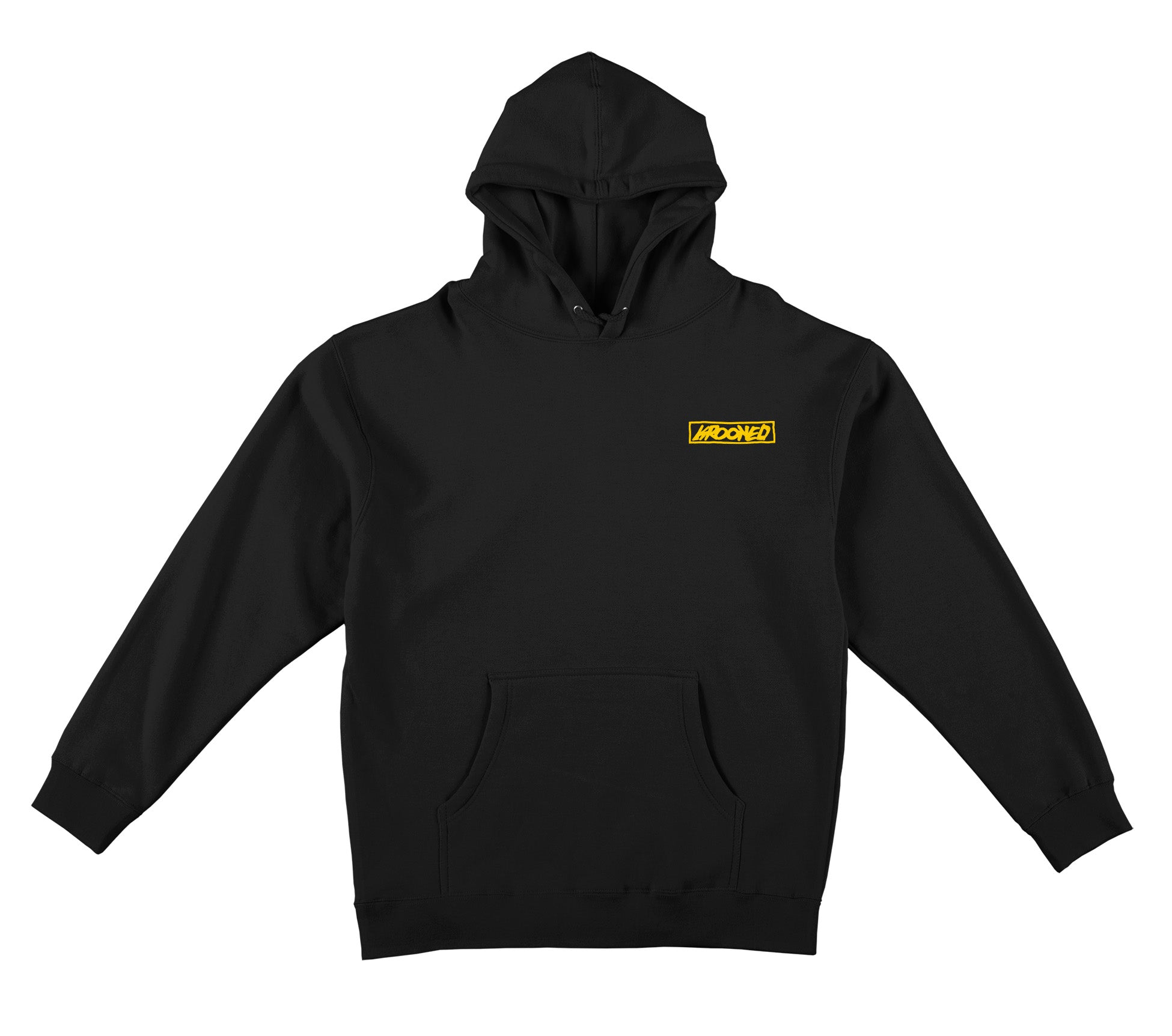 Moonsmile Raw Hoodie - Black