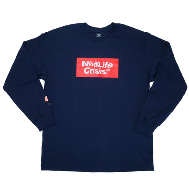 MidLife Crisis - Block Long Sleeve, Navy