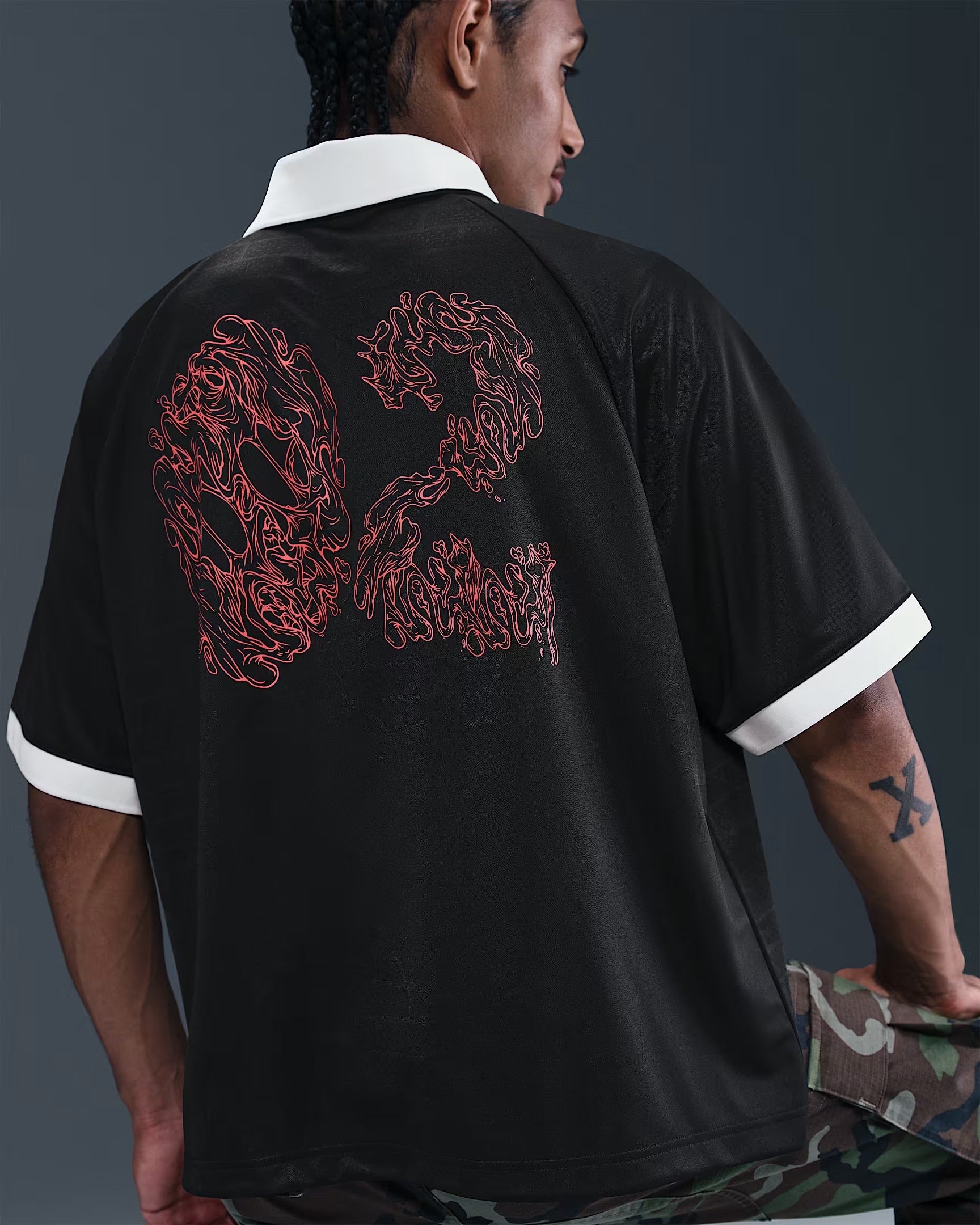 Jacquard Skate Jersey - Black/Sail