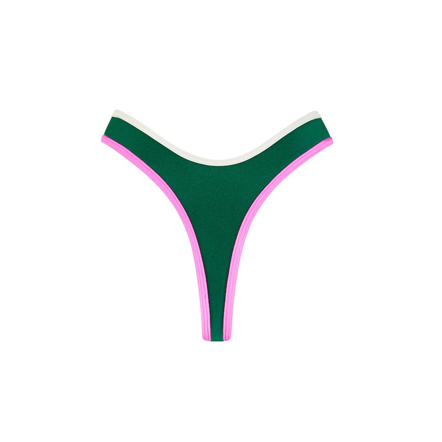 High Leg Thong Bikini Bottom - Siren Song