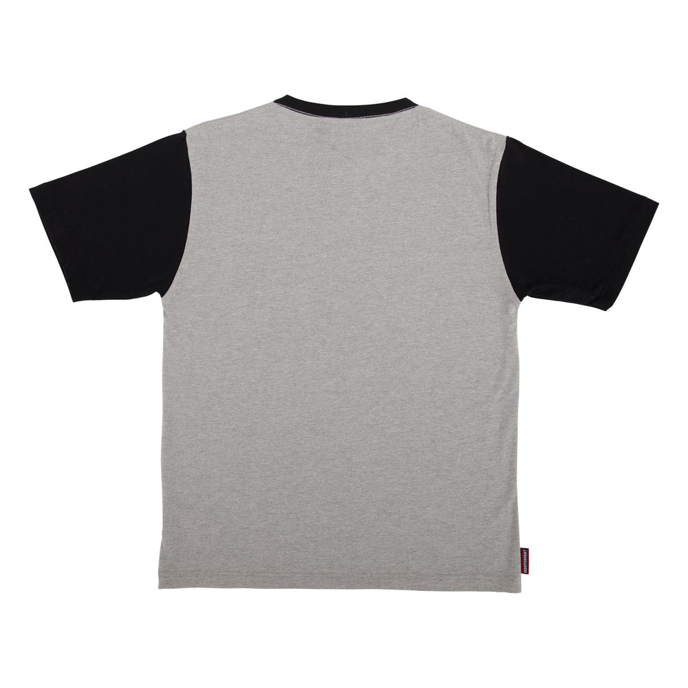 BTG Label Henley S/S Tee - Heather Grey