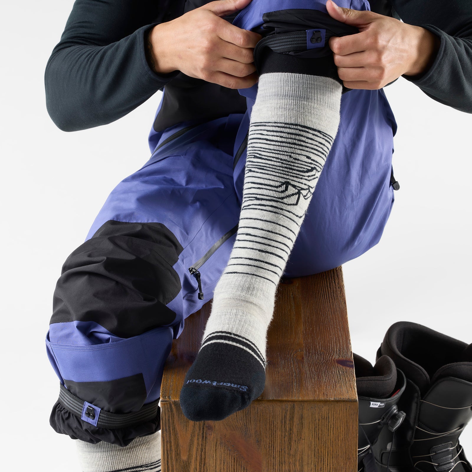 Snowboard Full Cushion Iguchi OTC Socks - Ash