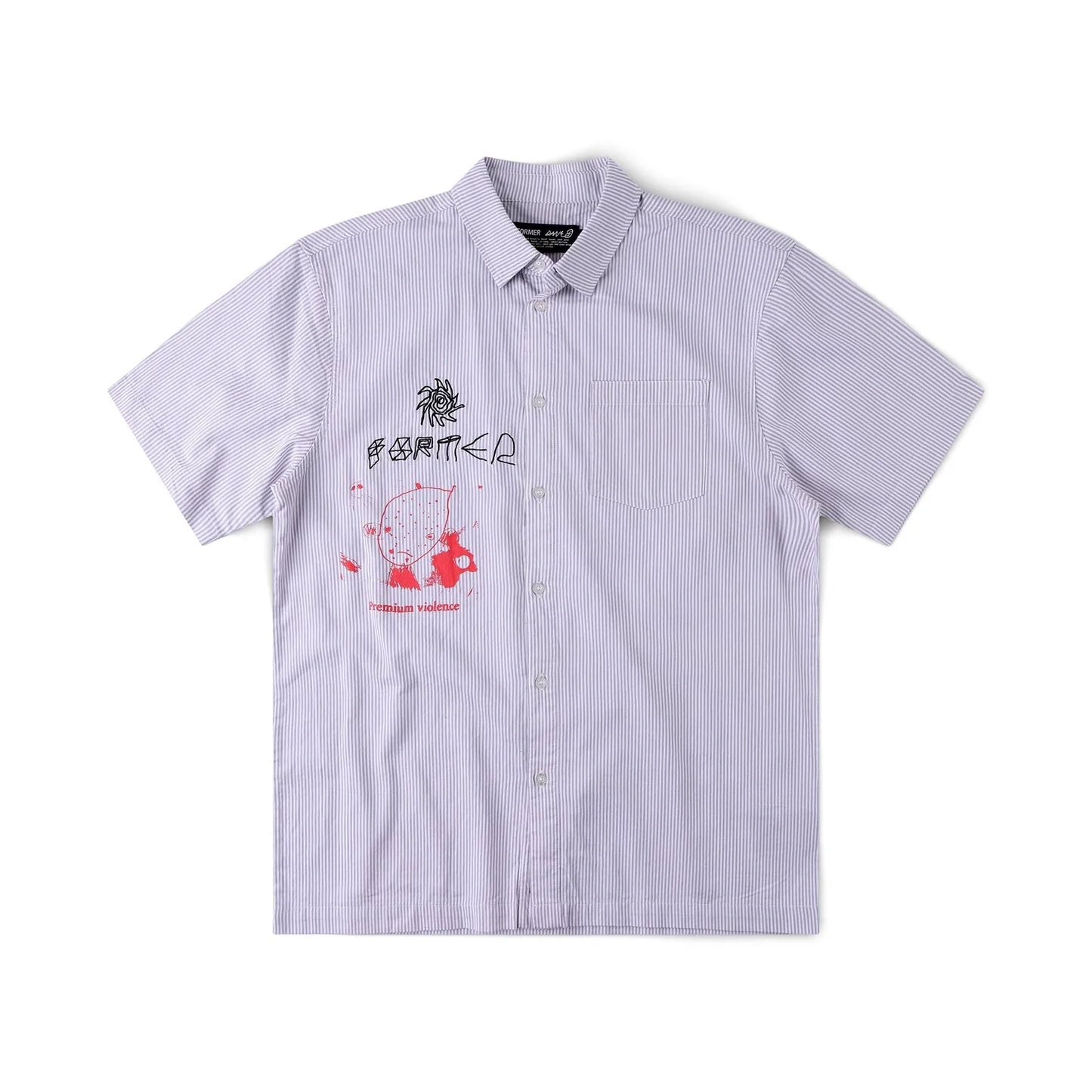 DXD Reynolds Stripe S/S Tee - Grey