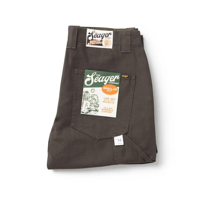 Bison Canvas Pants - Darkwood