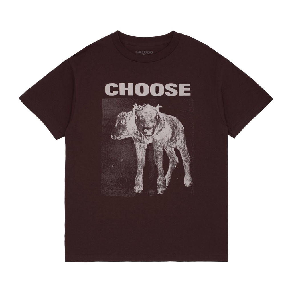 2 Headed S/S Tee - Brown
