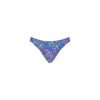 Kulani Kinis - Womens Minimal Full Coverage Bikini Bottom - Electric Bloom