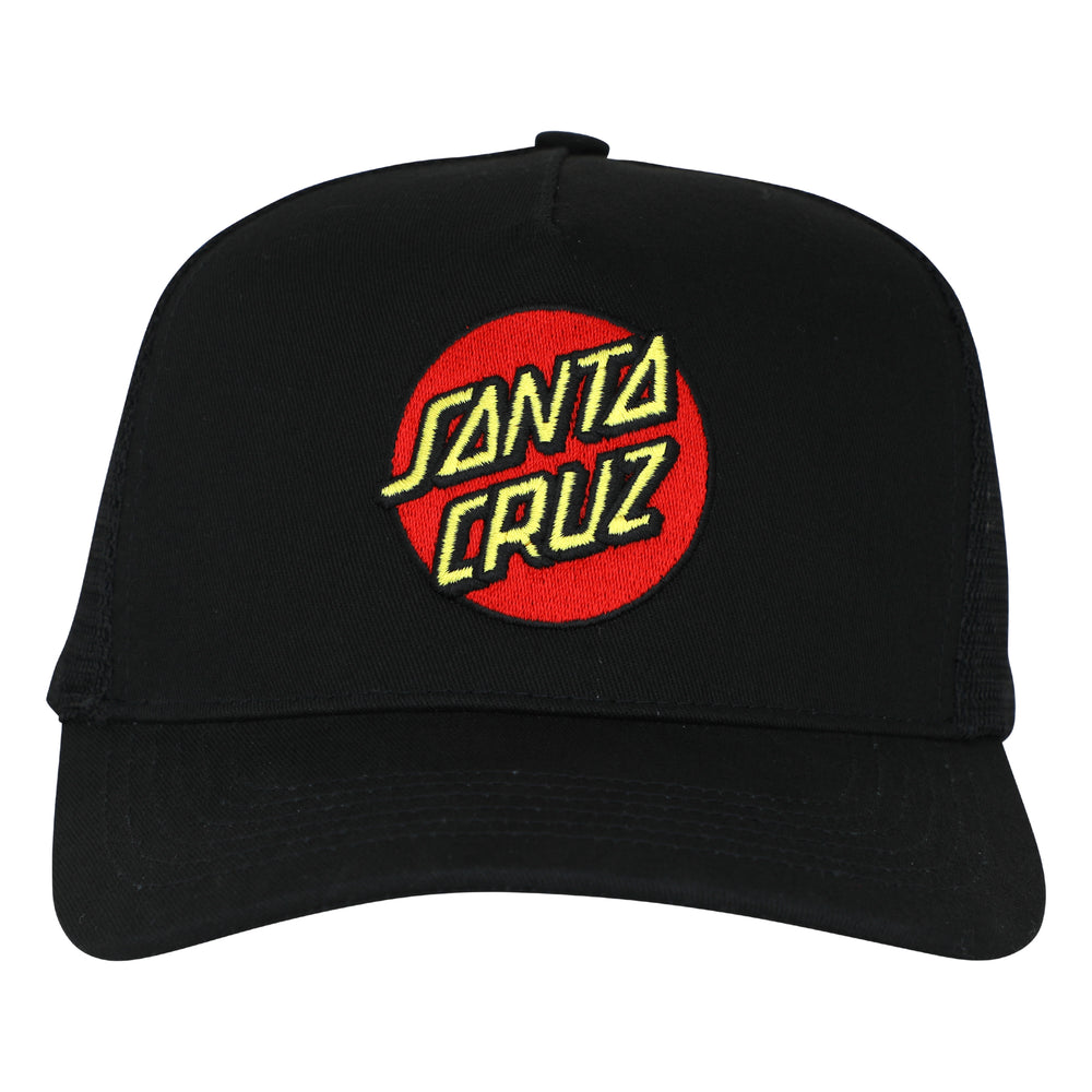 Classic Dot Mesh Trucker Kids - Black