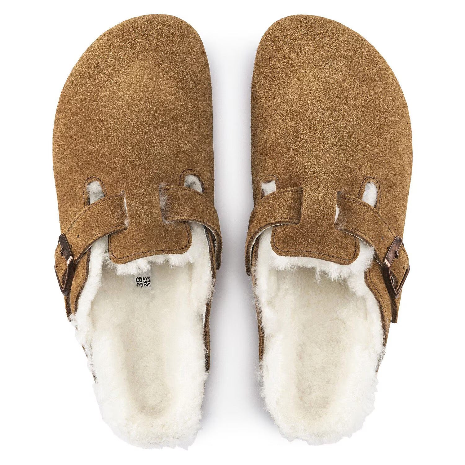 Boston Shearling Suede Narrow - Mink/Nat