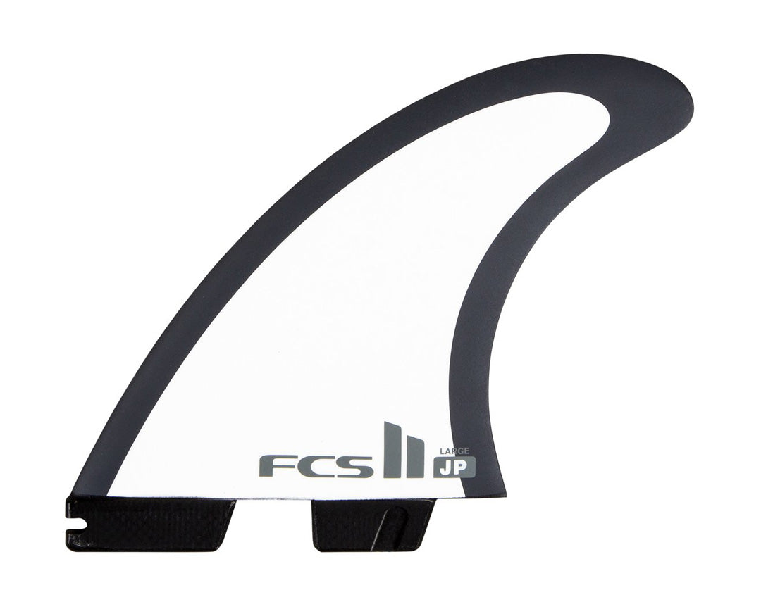 FCS II Pyzel PC Tri Fins (Medium) - Black / White
