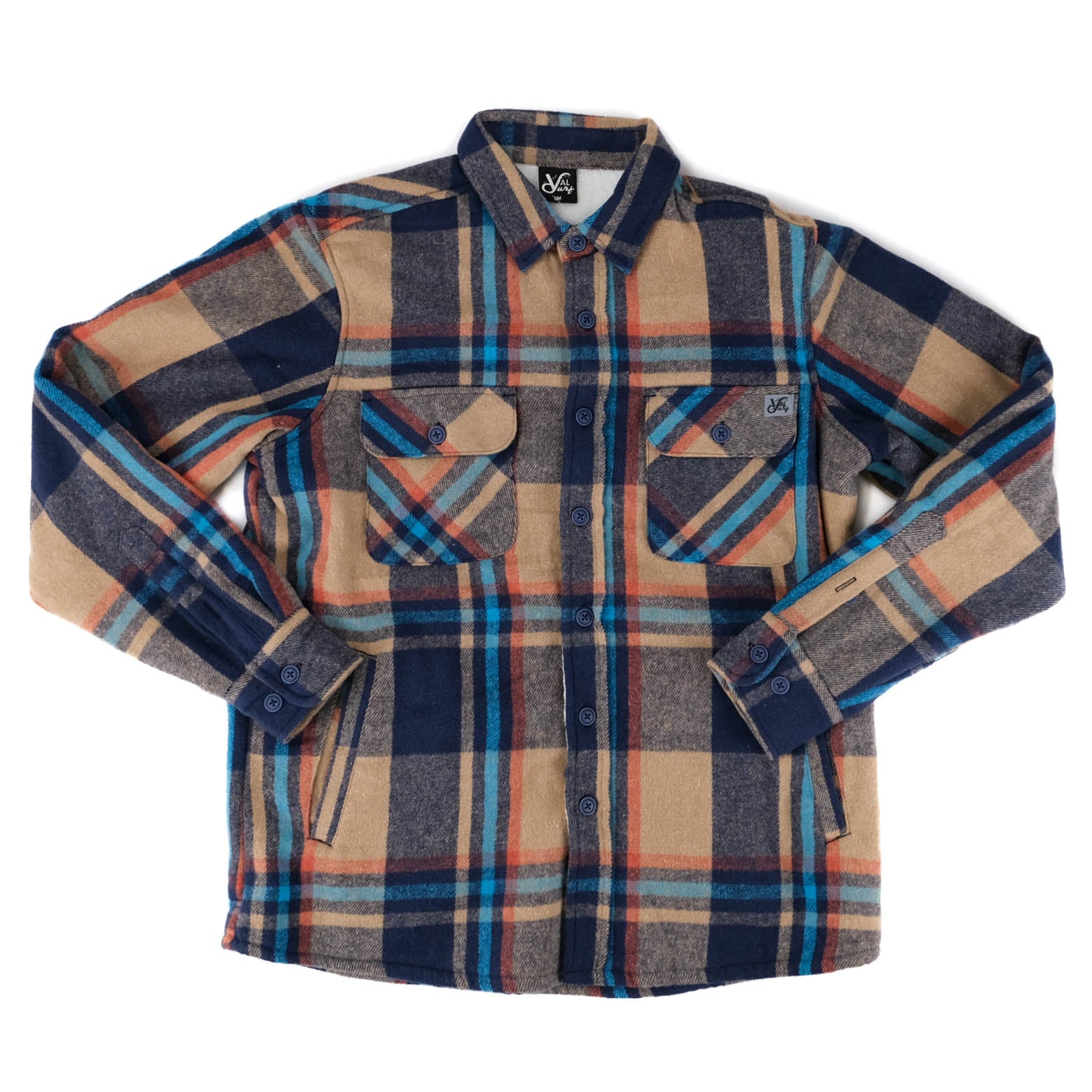 product image Heavyweight Sherpa Lined Flannel - Navy