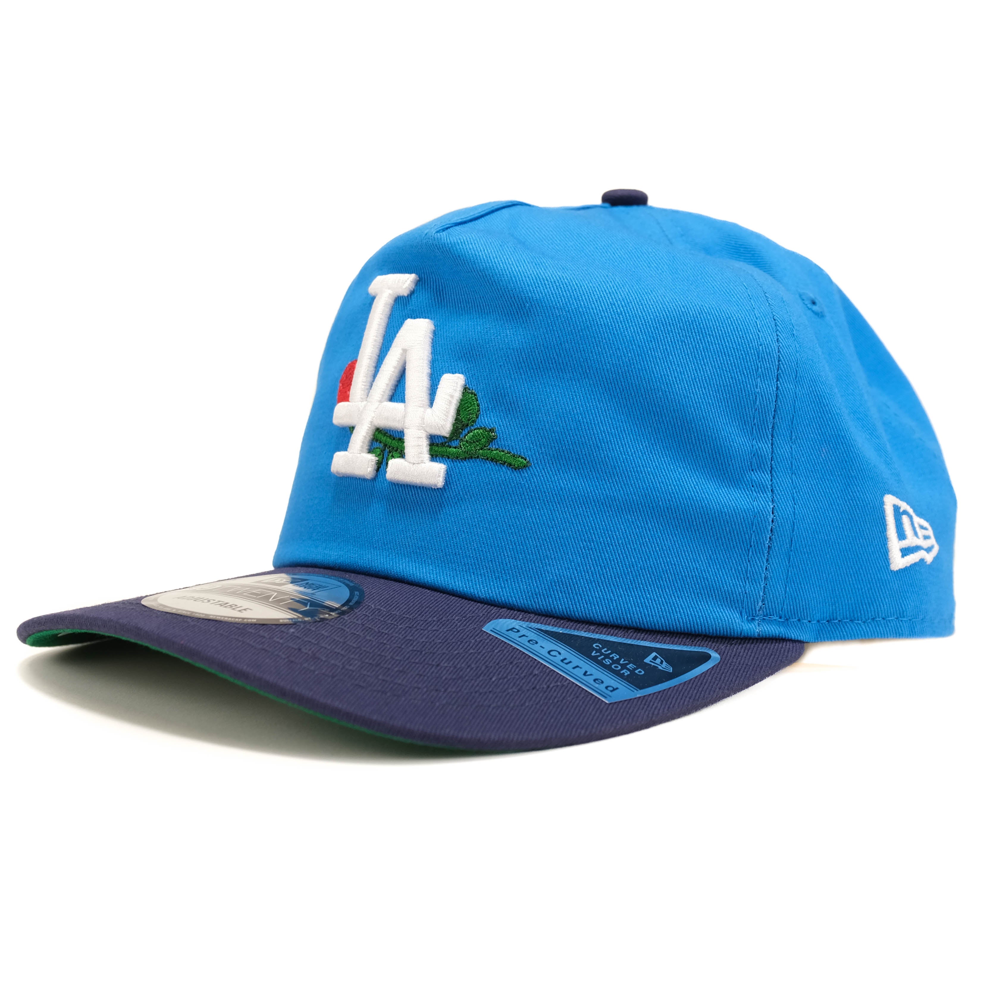 LA Dodgers Rose Hat - New Era 19TWENTY Snapback Hat - Snap Shot Blue