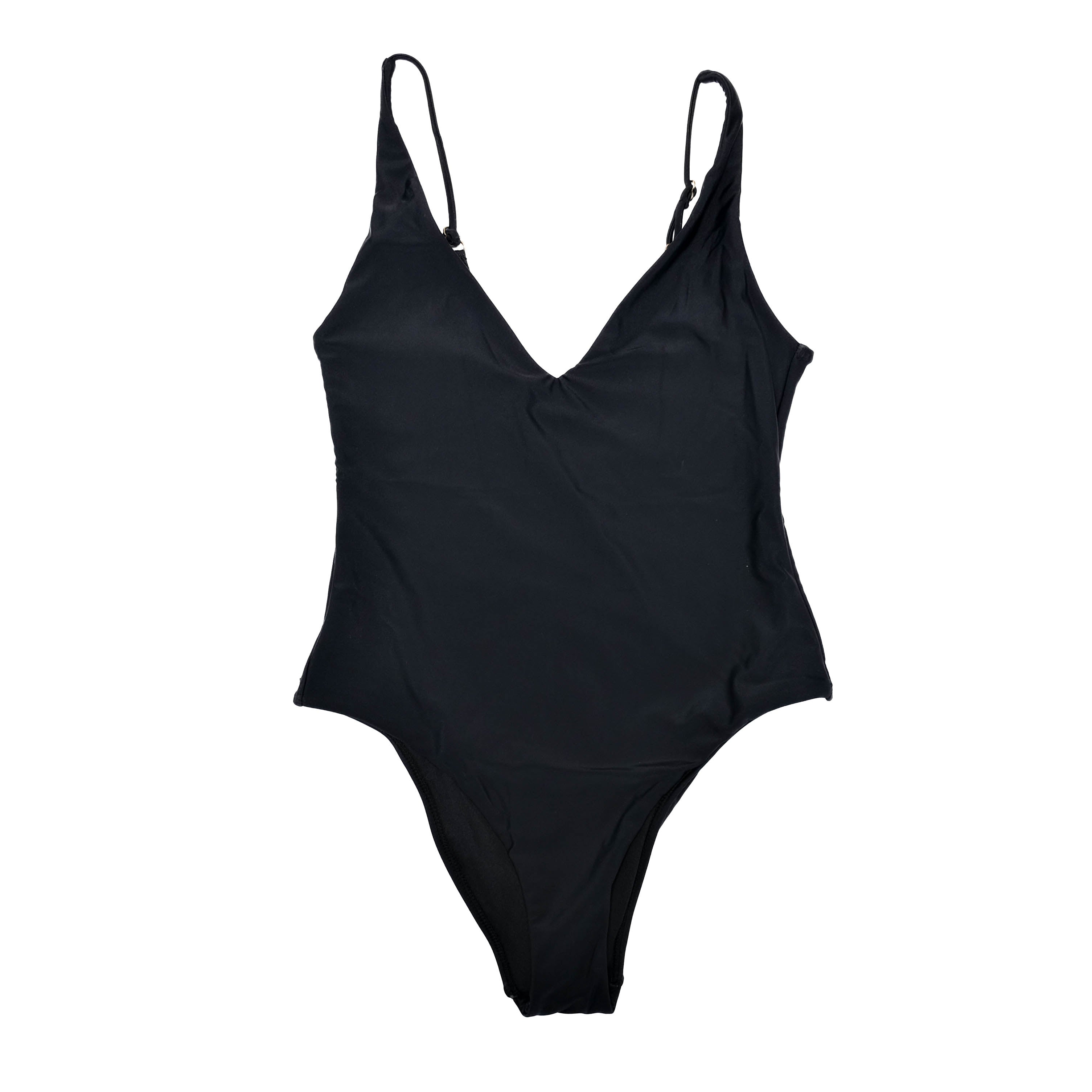 Womens Saltwater Solids Edgewater One-Piece - Black