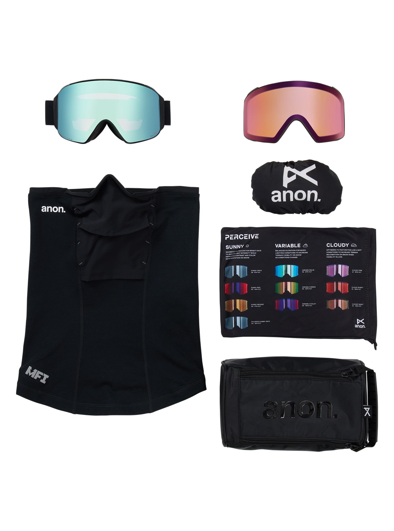 M4 Cylindrical MFI+ Bonus Lens - Black/Perceive Variable Blue