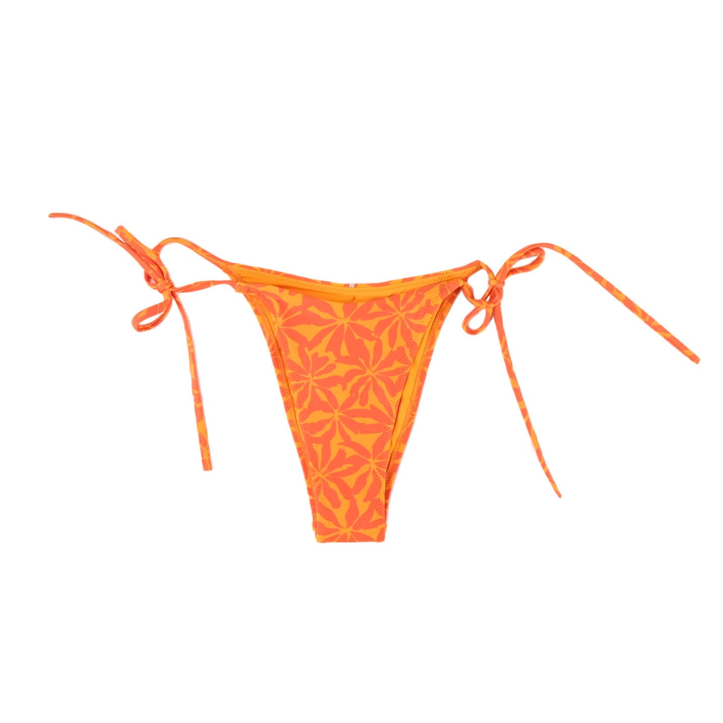 Womens Allegra Tie Side High Cut Pant - Orange