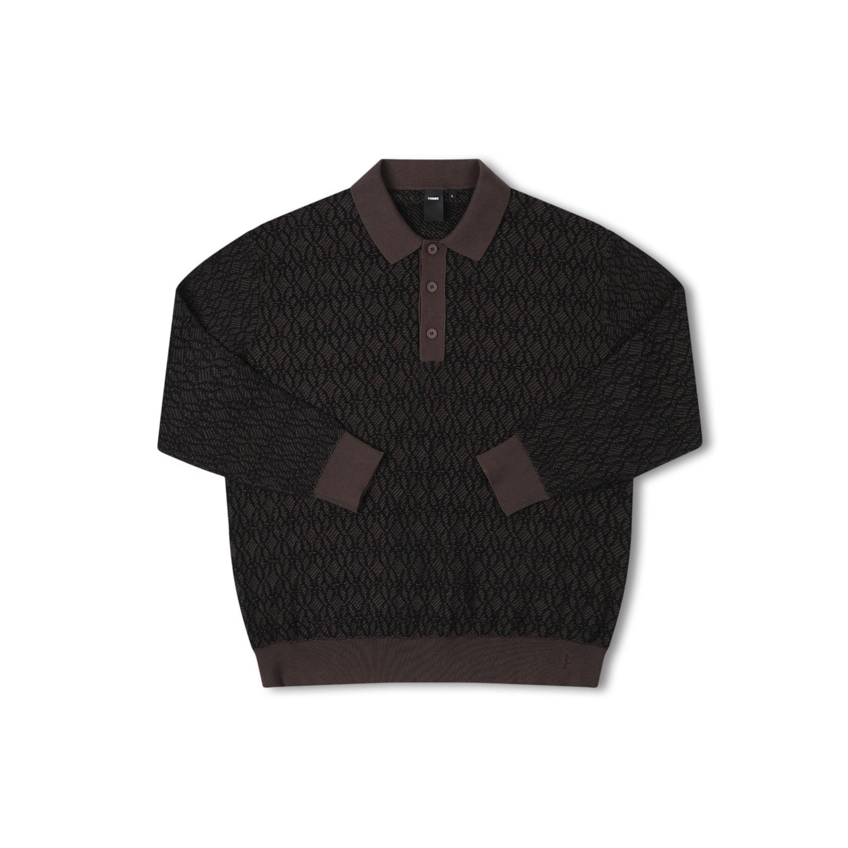 Expansion Knit Polo - Brown