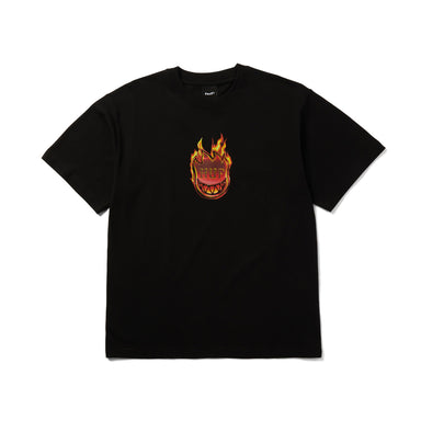 Huf - Spitfire Flame Galaxies S/S Tee - Black