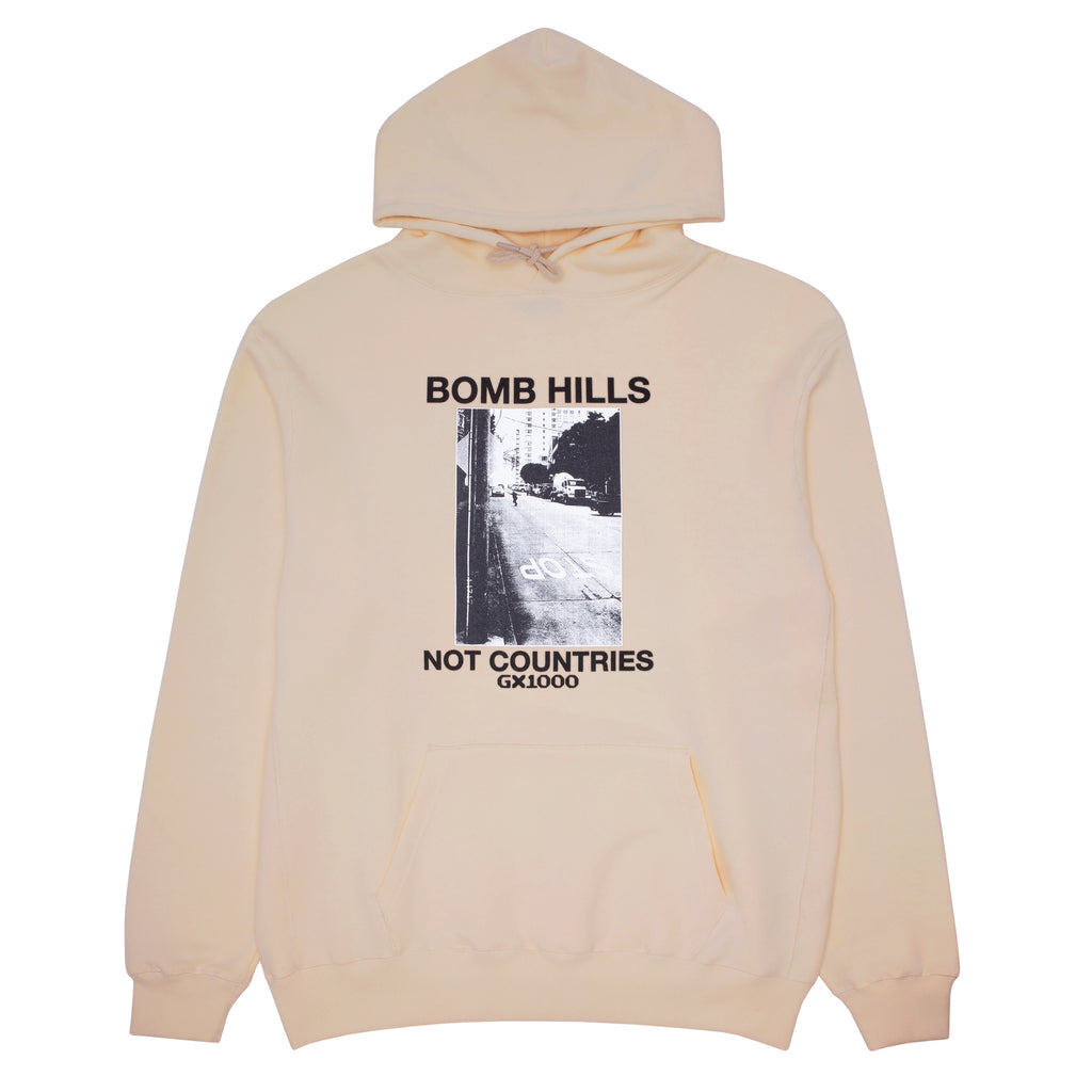 Bomb Hills Not Countries Hoodie - Sand W/ Black