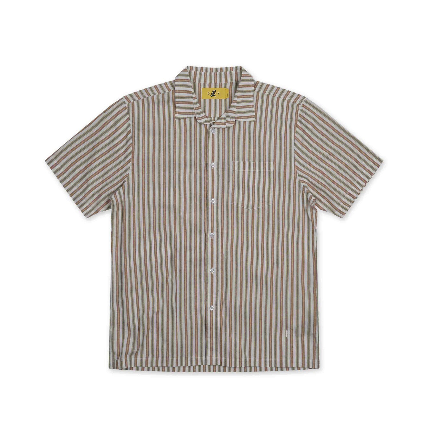 Reynolds Striped S/S Shirt - Ochre