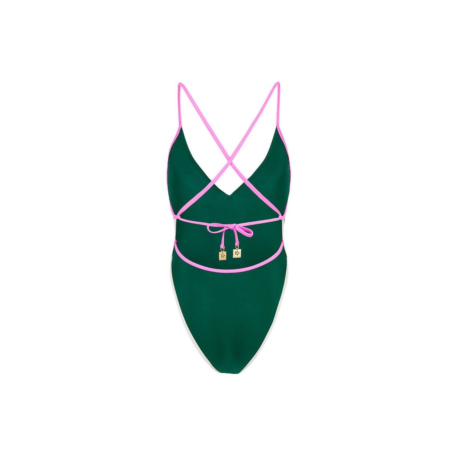 Plunge Cross Back One Piece - Siren Song