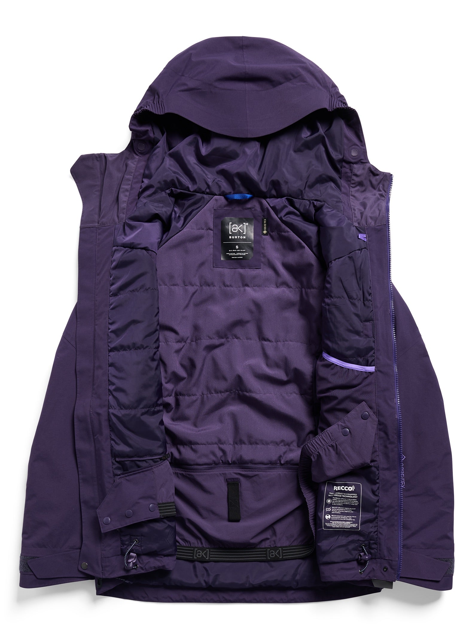 Womens [ak] Swash Synthetic Insulated Gore-Tex 2L Jacket - Nightshade Purple