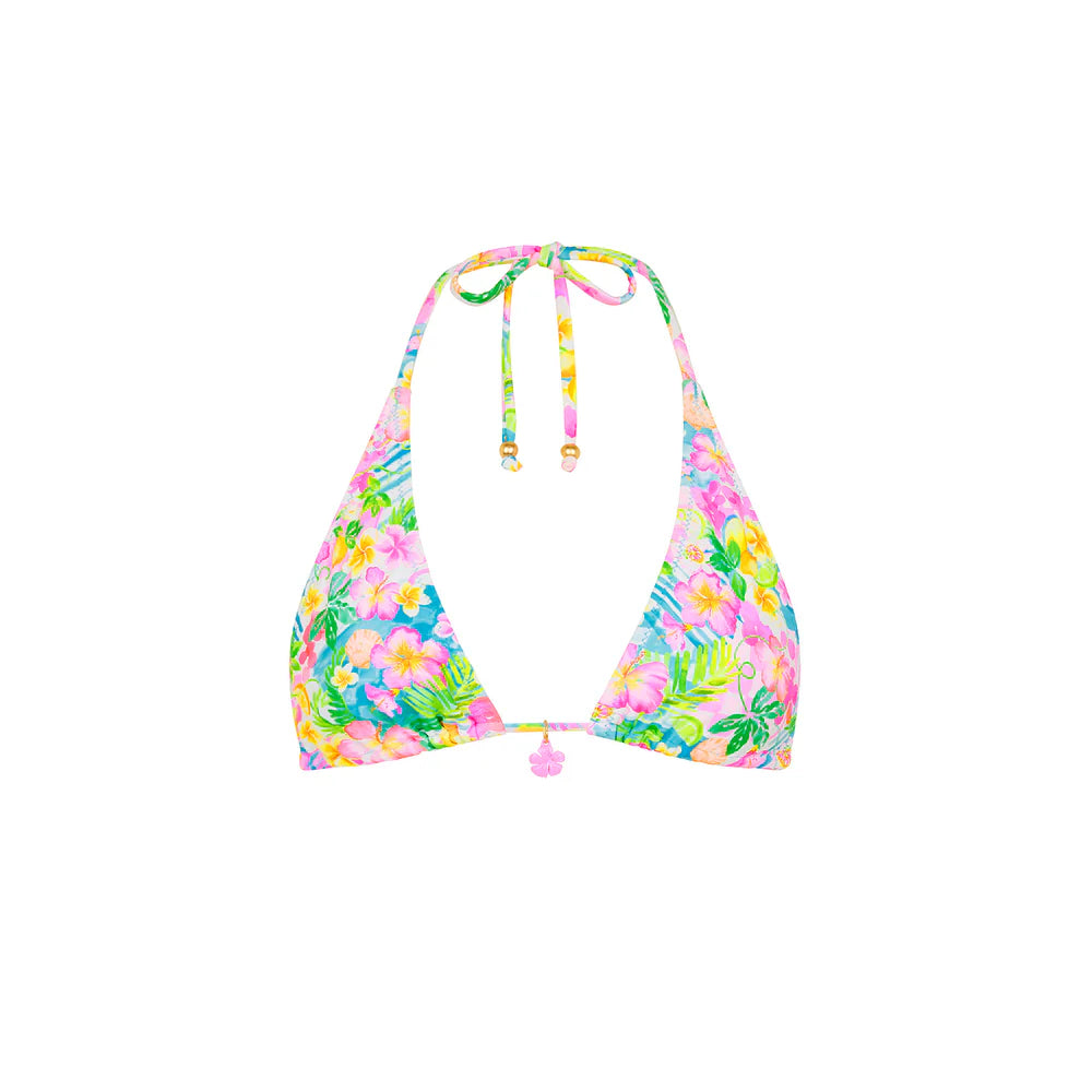 Womens Classic Tie Halter Bikini Top - Summer Daydreams