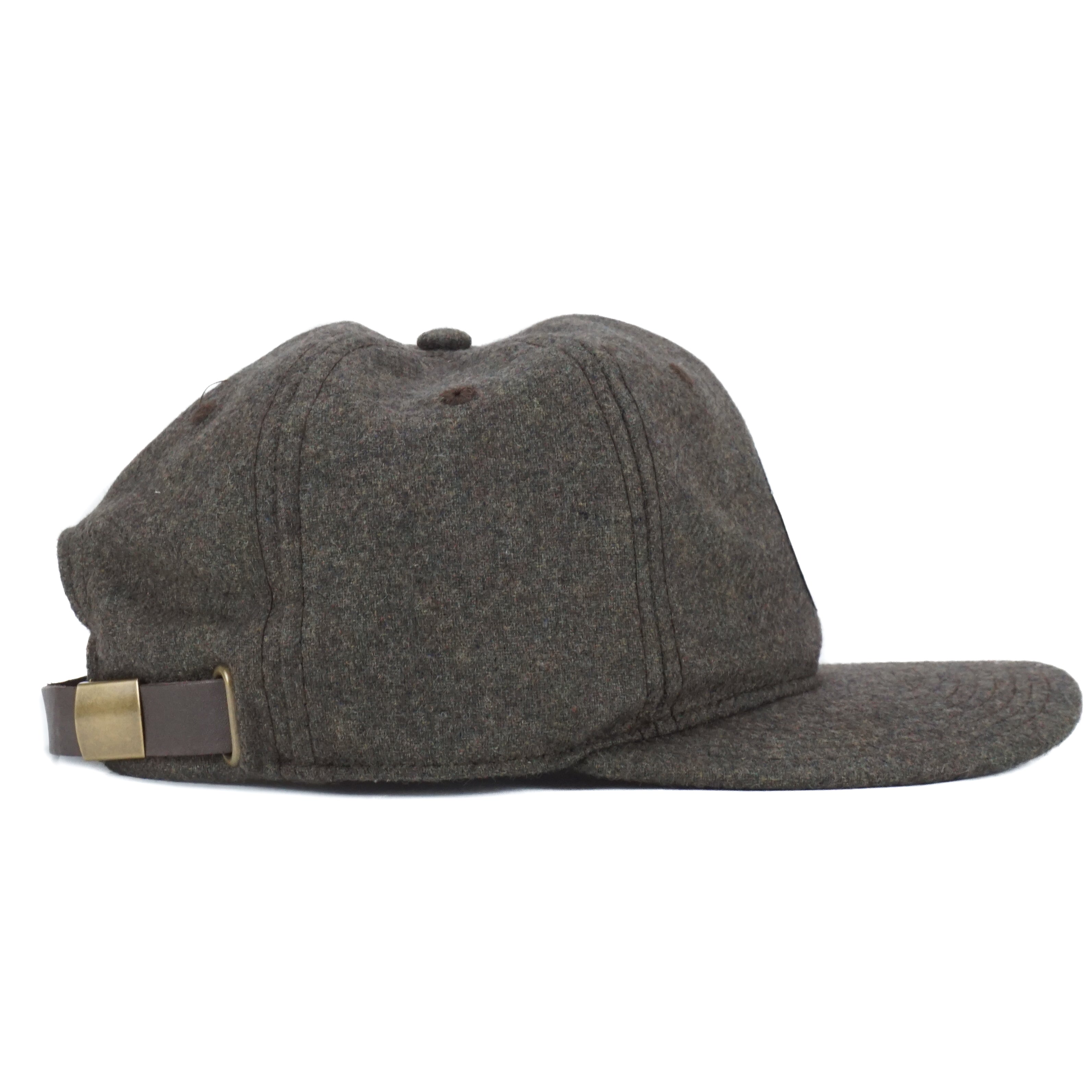 Fat Script in Circle Logo Hat - Moss