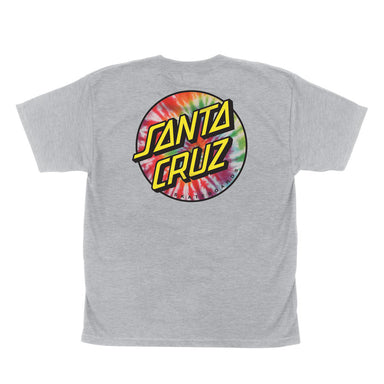 Santa Cruz Skateboards - Youth Tie Dye Dot S/S Tee - Sport Grey