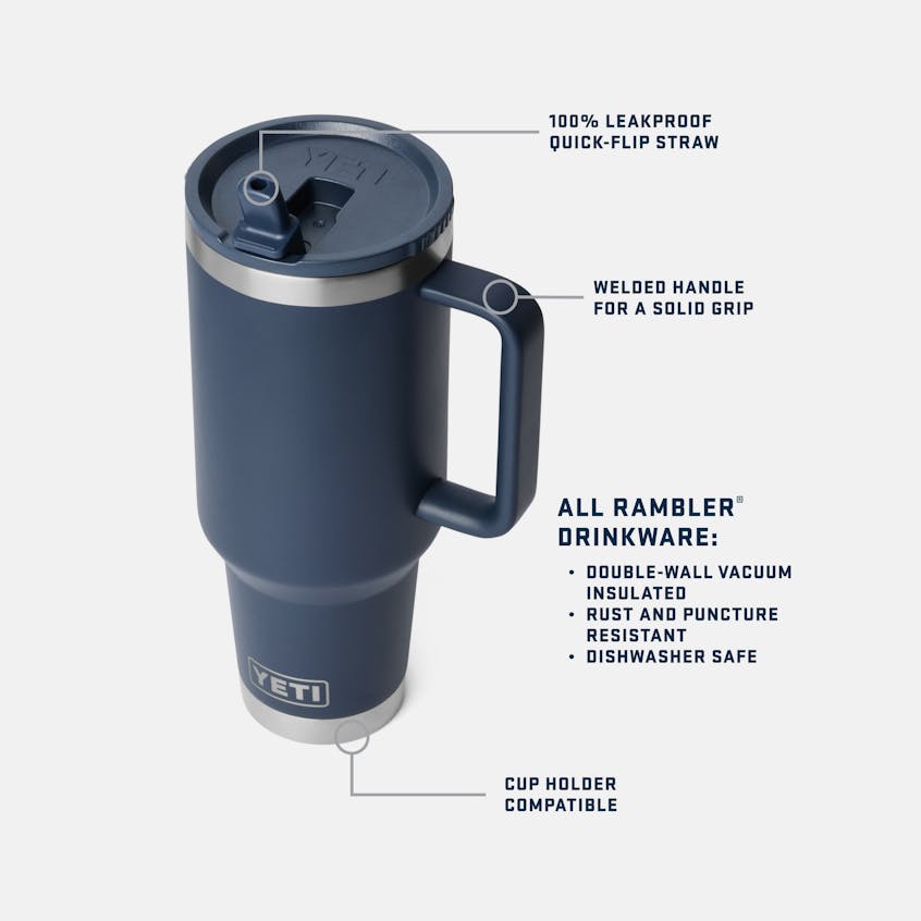 Rambler 40oz Travel STR Mug - Black