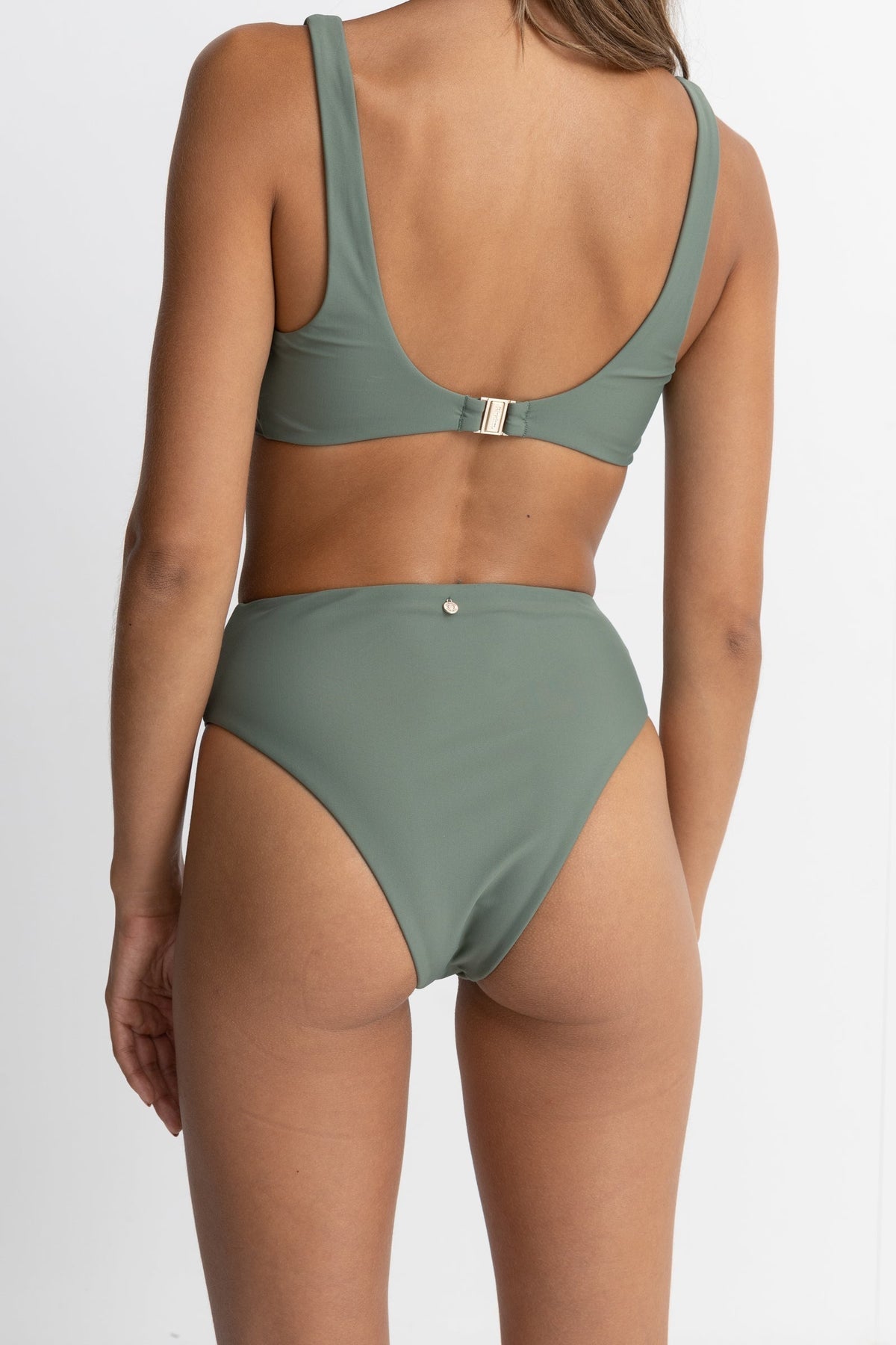 Classic Hi Waist Pant - Olive