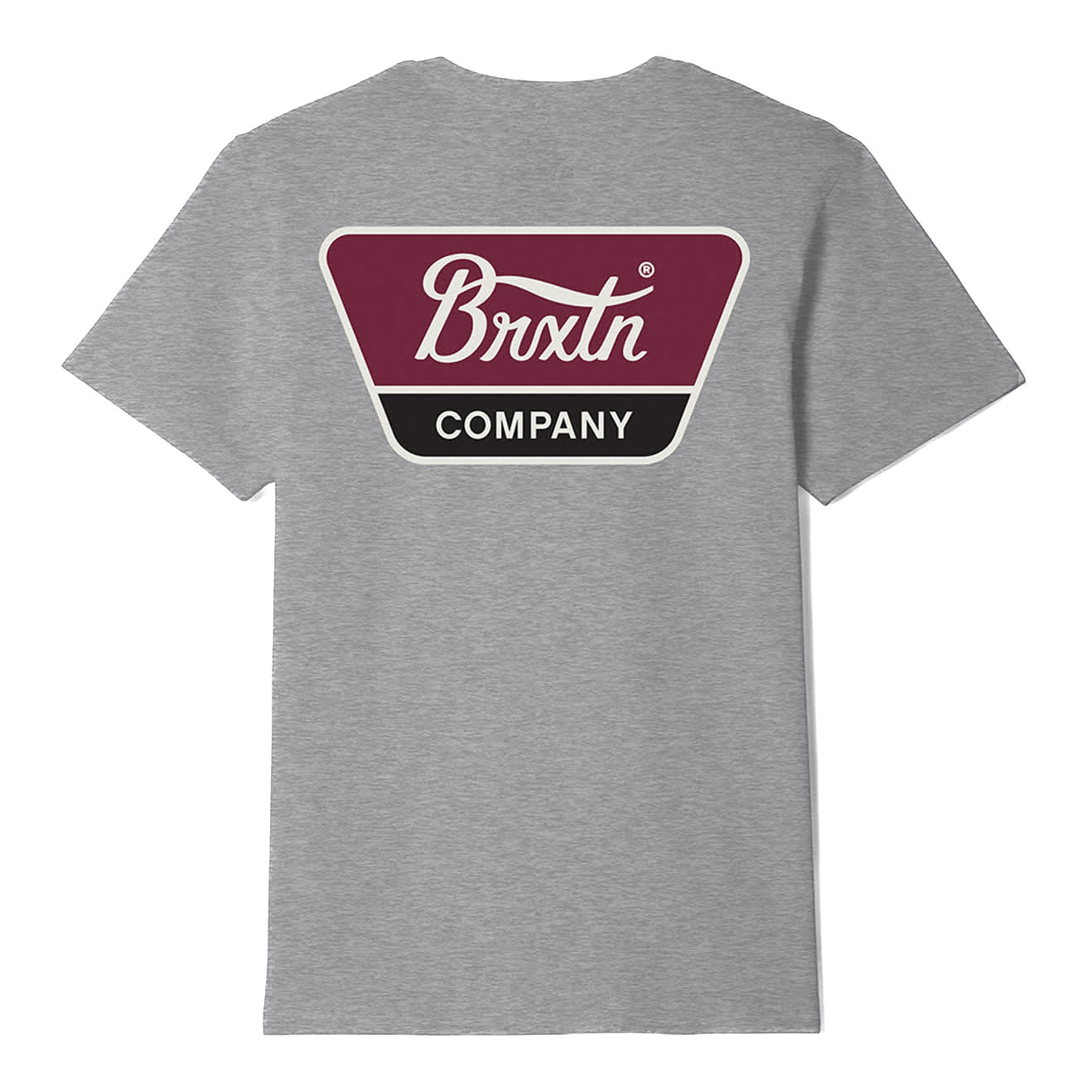 Linwood Standard S/S Tee - Heather Grey/Off White/Red Mahogany