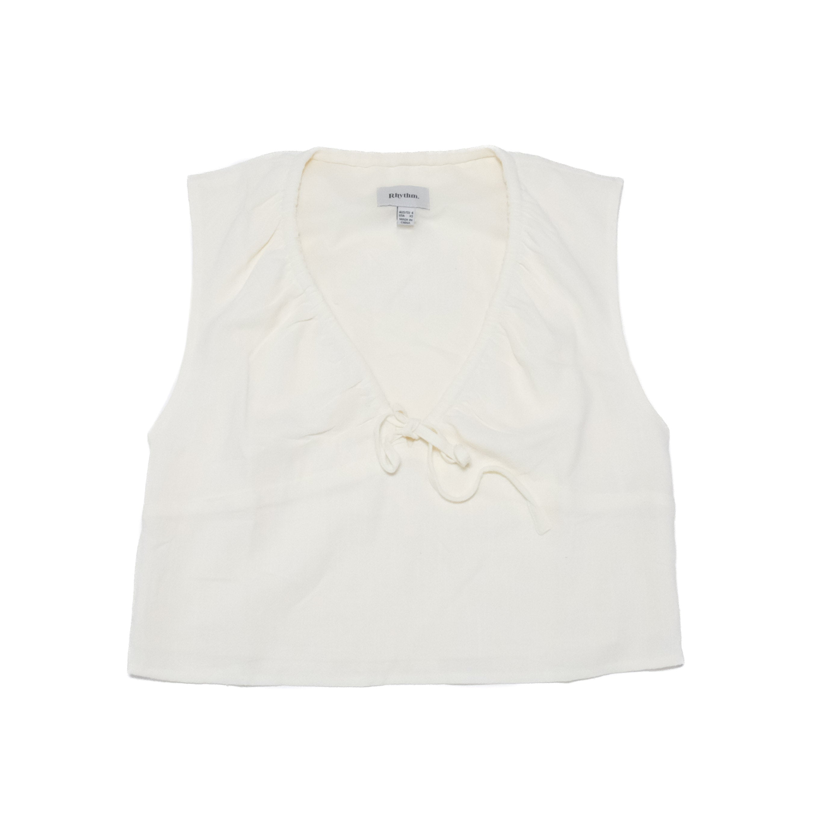 Womens Del Rio Gathered Top - White