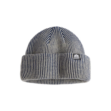 Autumn - Cord Double Roll Beanie - Navy
