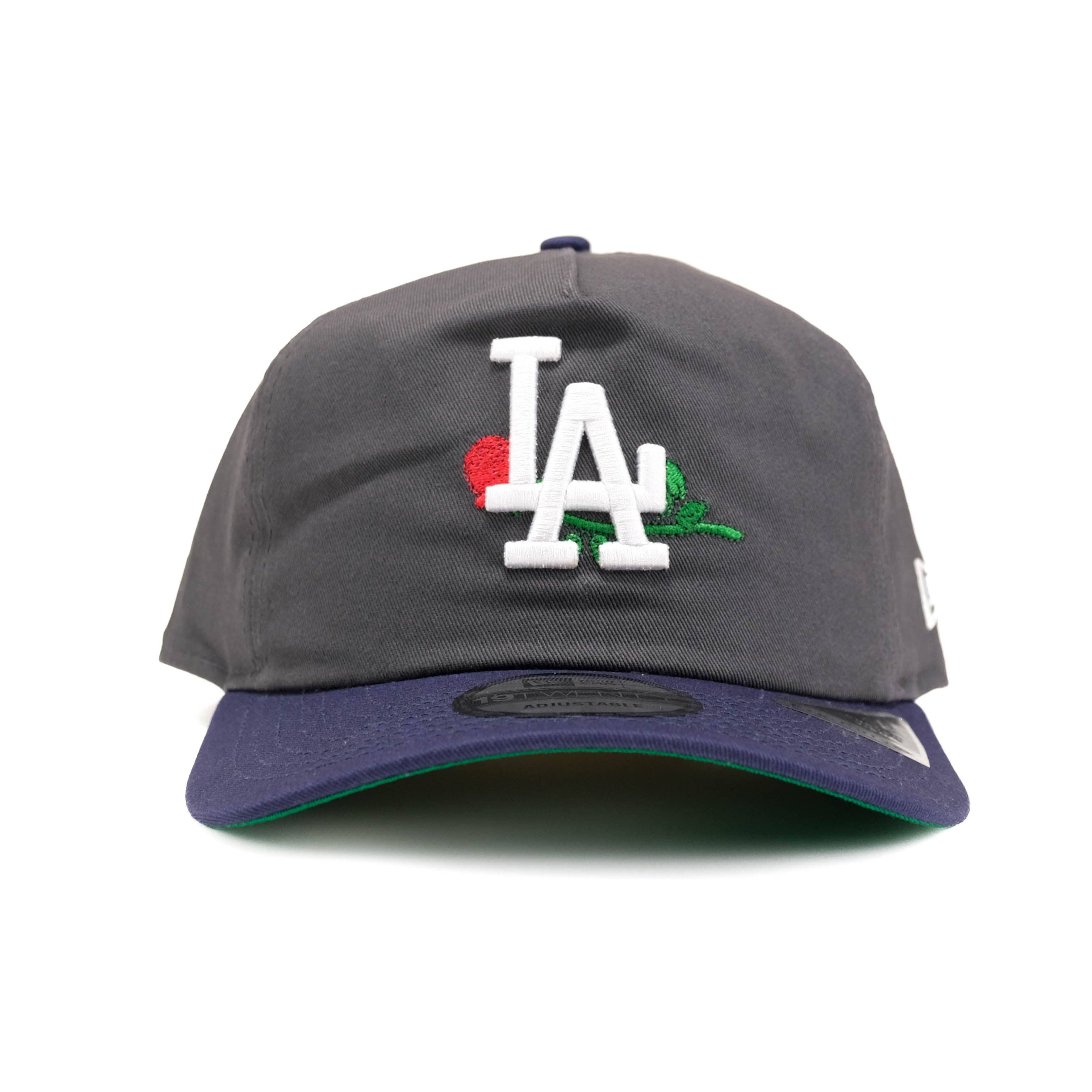 LA Dodgers Rose Hat - New Era 19TWENTY Snapback Hat - Dark Graphite