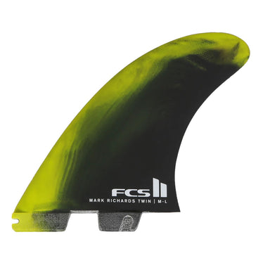 FCS/Surf Hardware - FCS II MR Twin+1 PC Retail Fins - M/L - Cyber Lime/Black