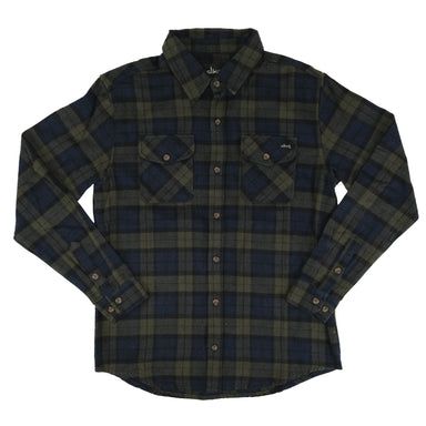 Val Surf - Glen Ivy Fat Script L/S Flannel - Navy