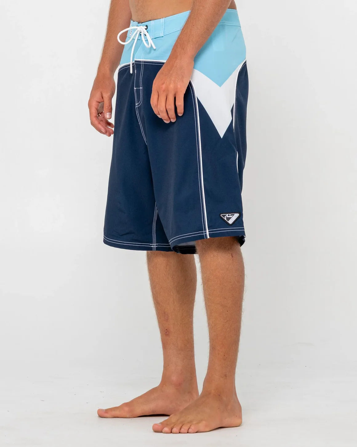 STRAIGHT PIPE FIXED WAIST BOARDSHORT - Navy Blue
