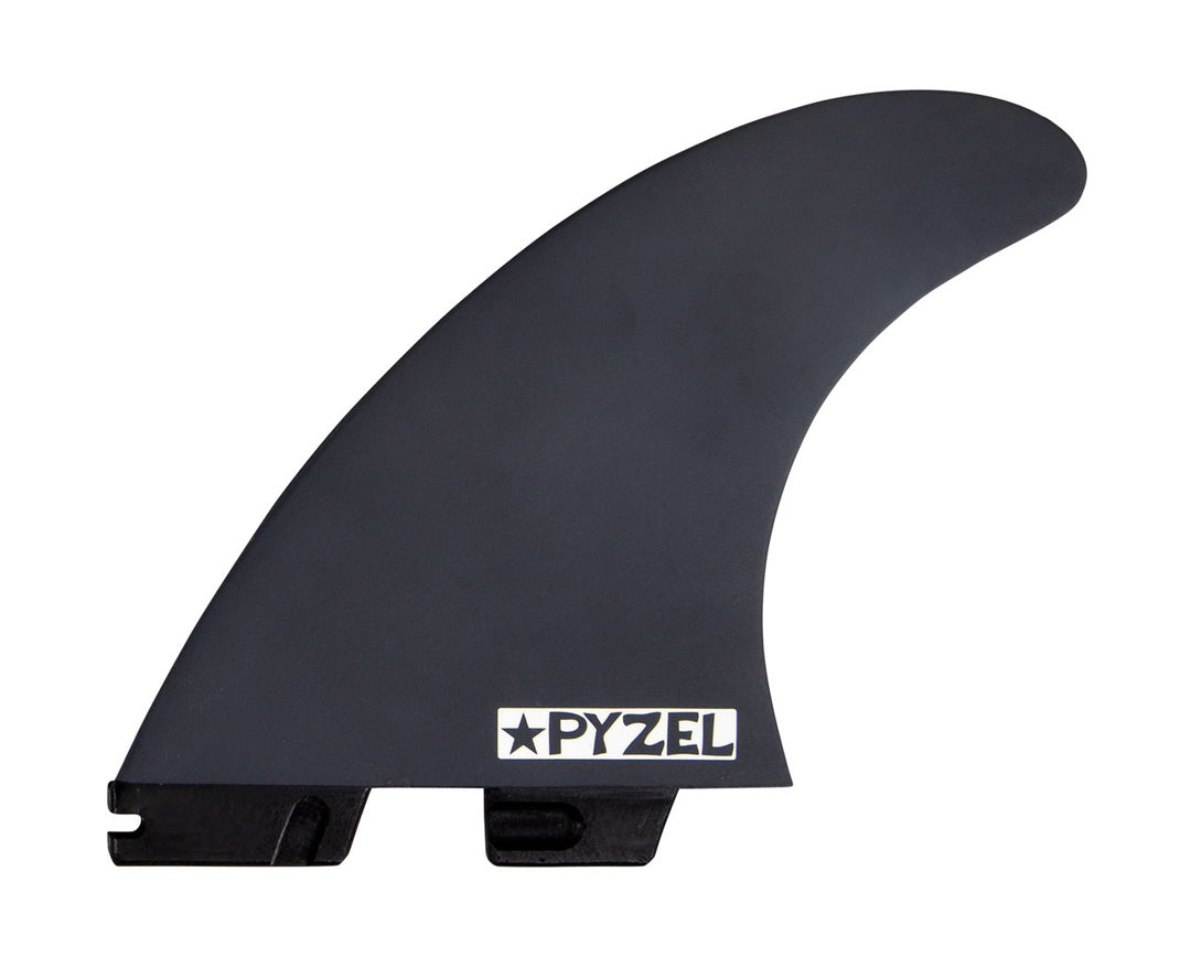 FCS II Pyzel PC Tri Fins (Medium) - Black / White