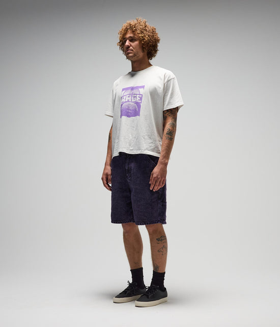 Distend Denim Walkshort - Washed Purple