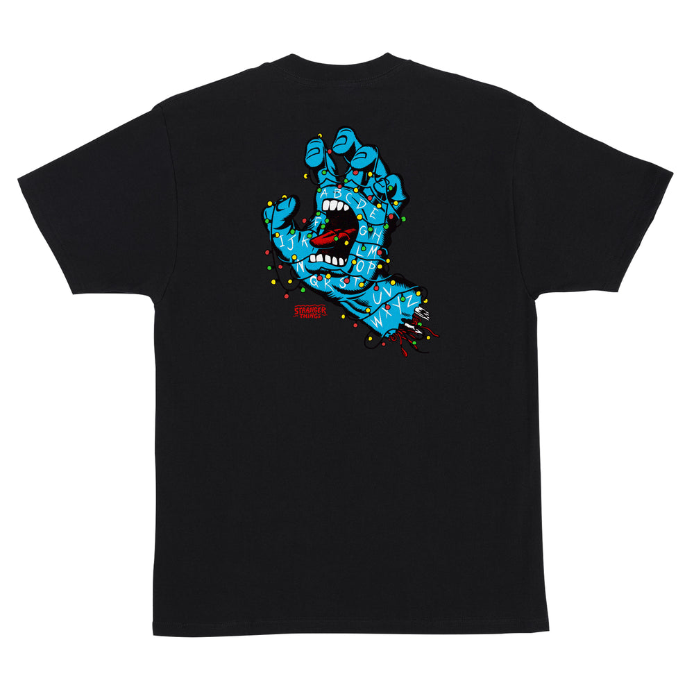 Stranger Things Screaming Lights S/S Tee - Black