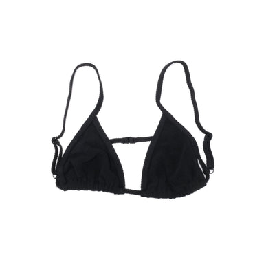 Val Surf - Womens Fat Script Strung Bikini Top, Black