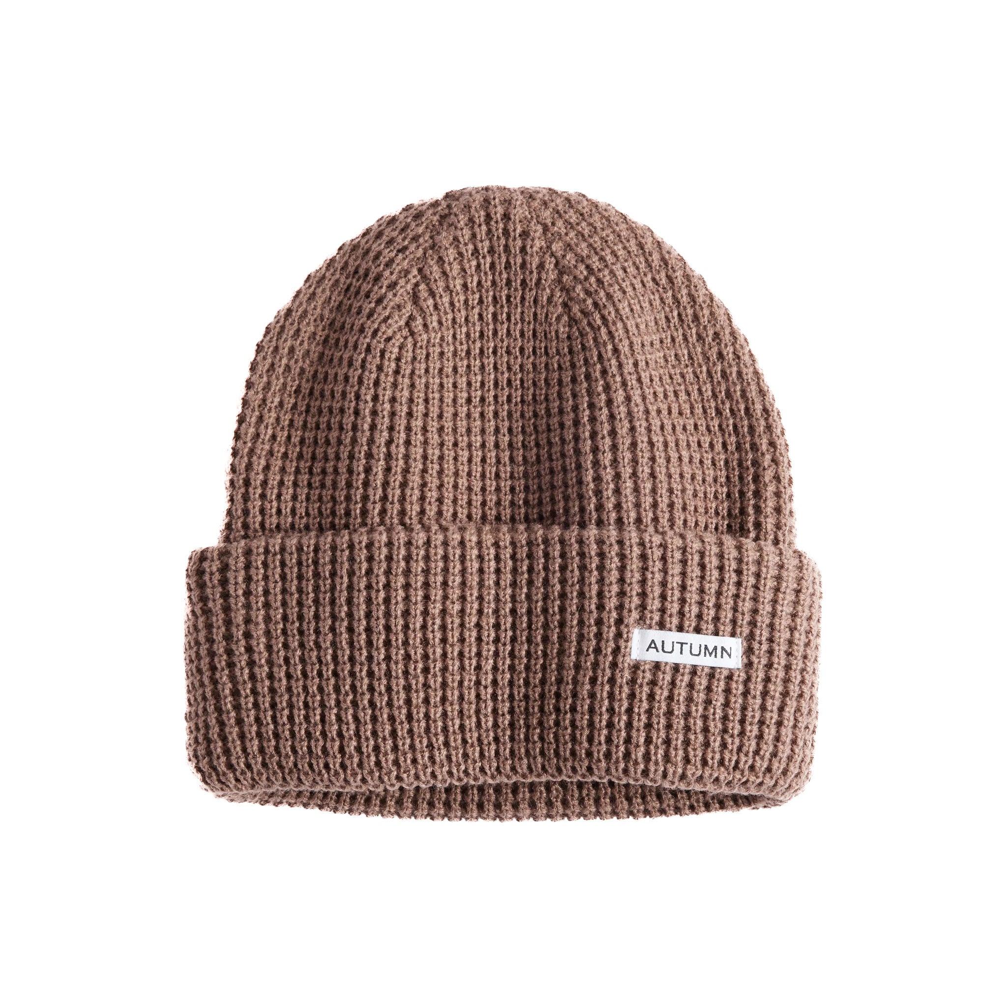 Waffle Beanie - Dusty Mauve