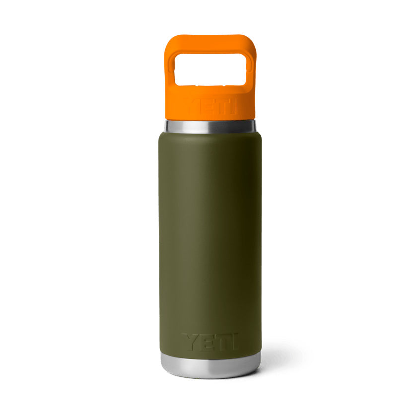 Rambler 26oz C Straw Bottle - Olive/King Crab Orange