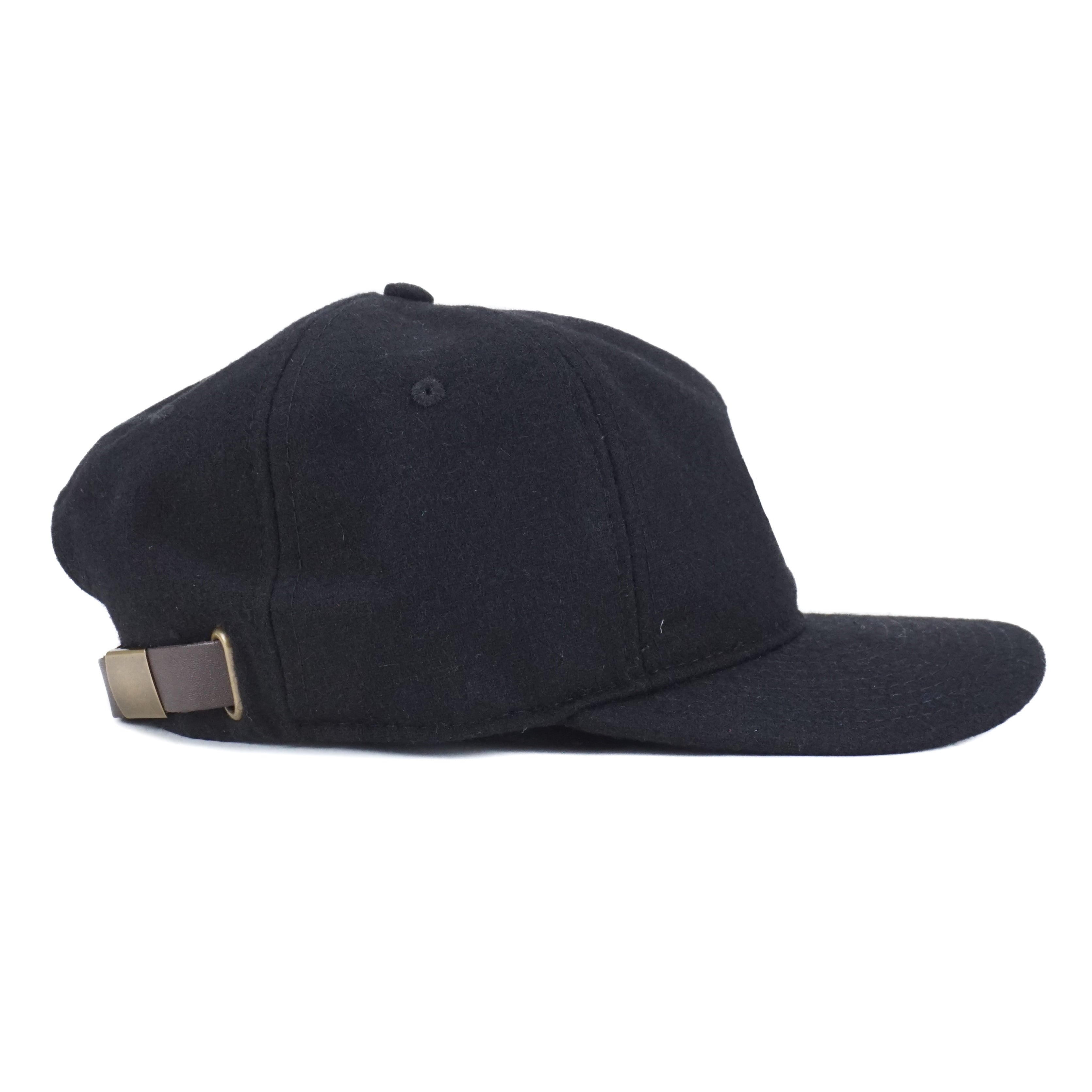 Fat Script in Circle Logo Hat - Black